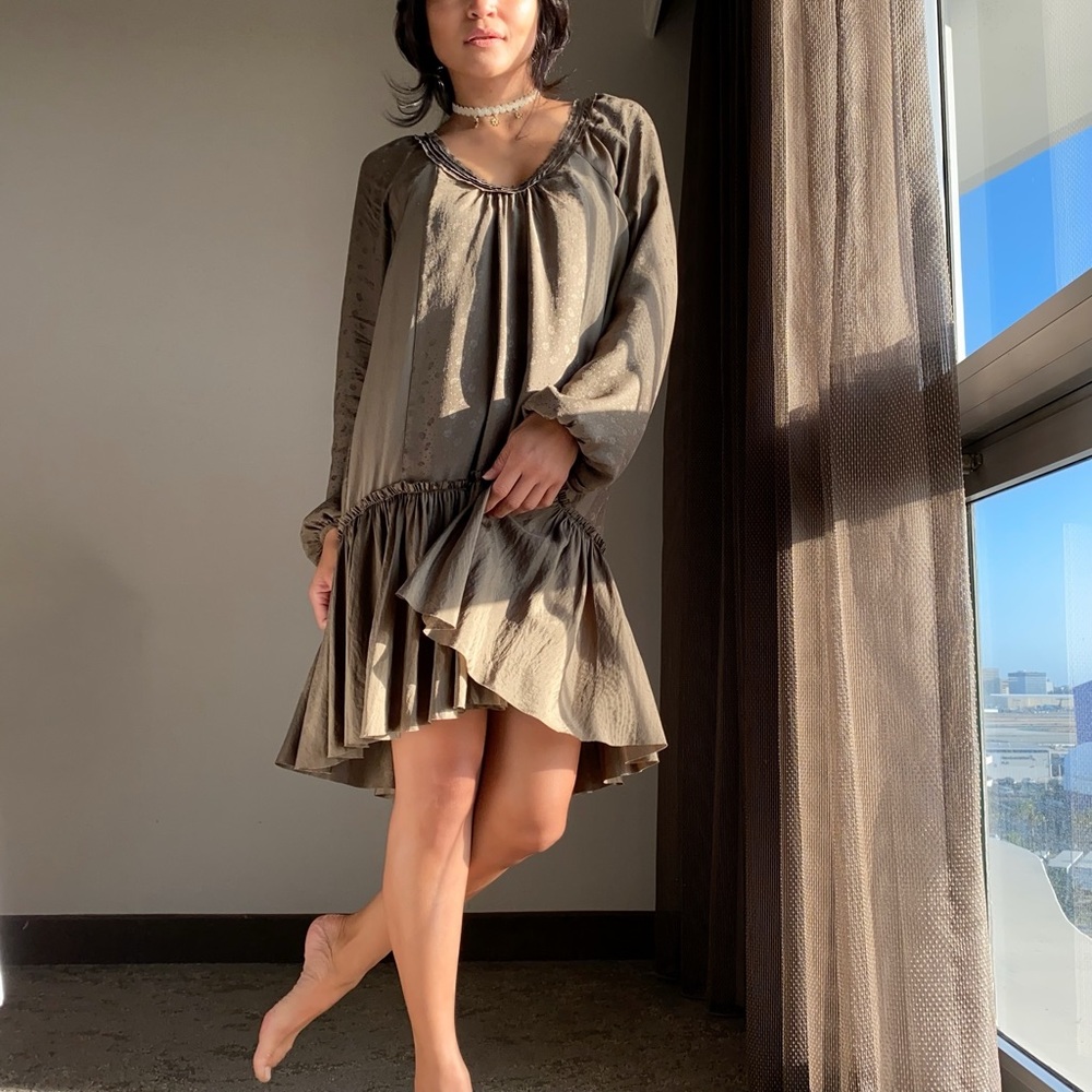 REBECCA TAYLOR SILK TUNIC DRESS - Picture 6 of 11